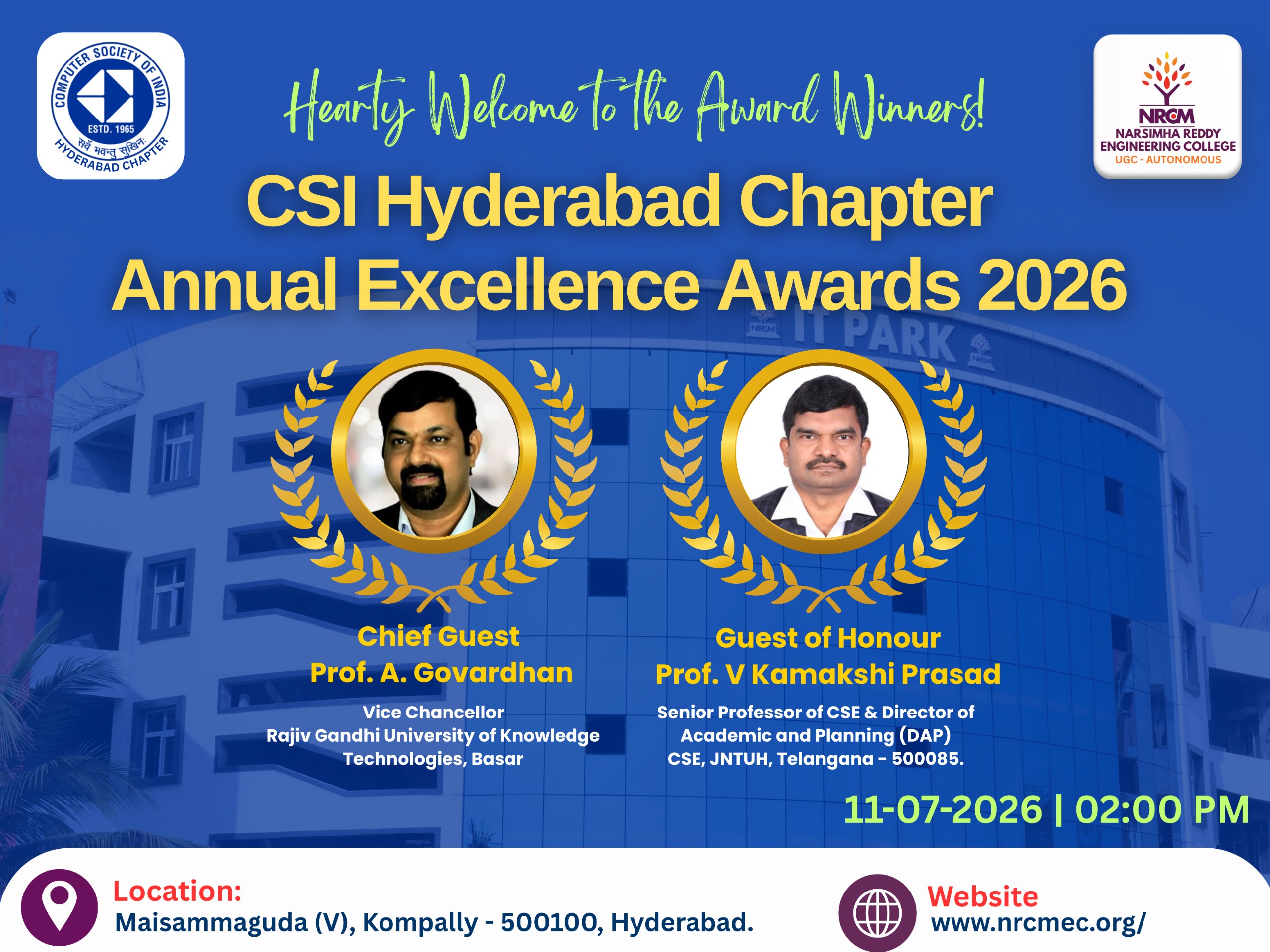 CSI ANNUAL EXCELLENCE AWARDS 2026