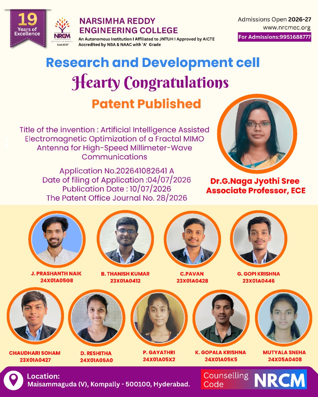 PATENT PUBLISHED ON JULY 2026