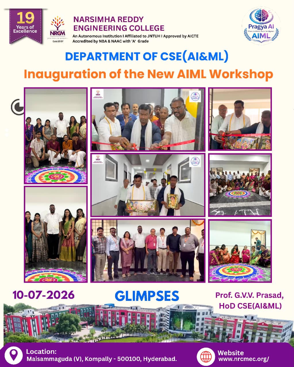 INAUGARATION OF NEW AIML WORKSHOP