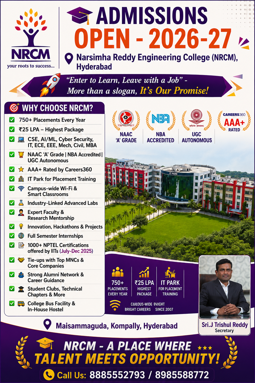 Why NRCM is Among the Best Engineering Colleges in Hyderabad