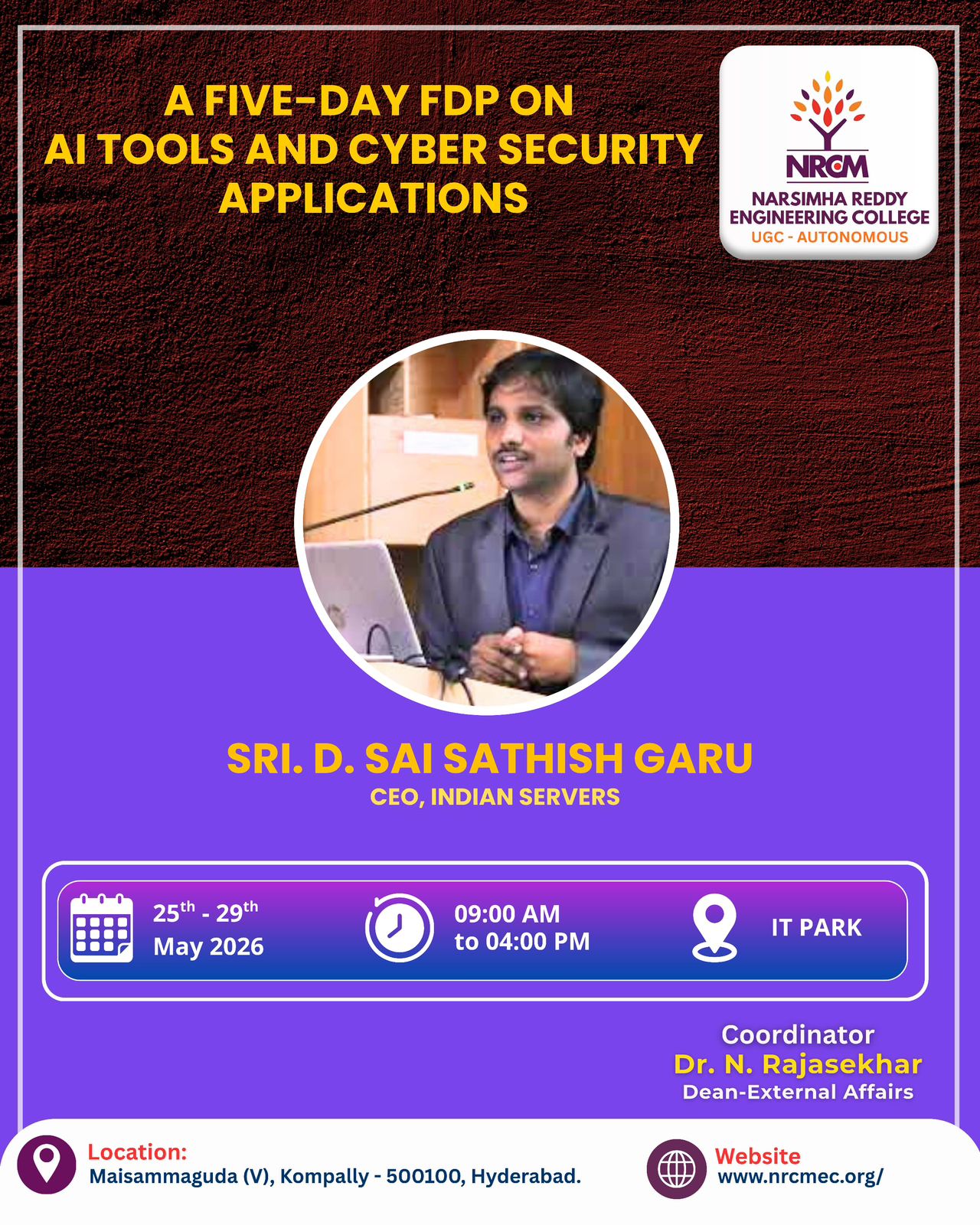 A Five FDP on AI Tools and Cyber Security Applications