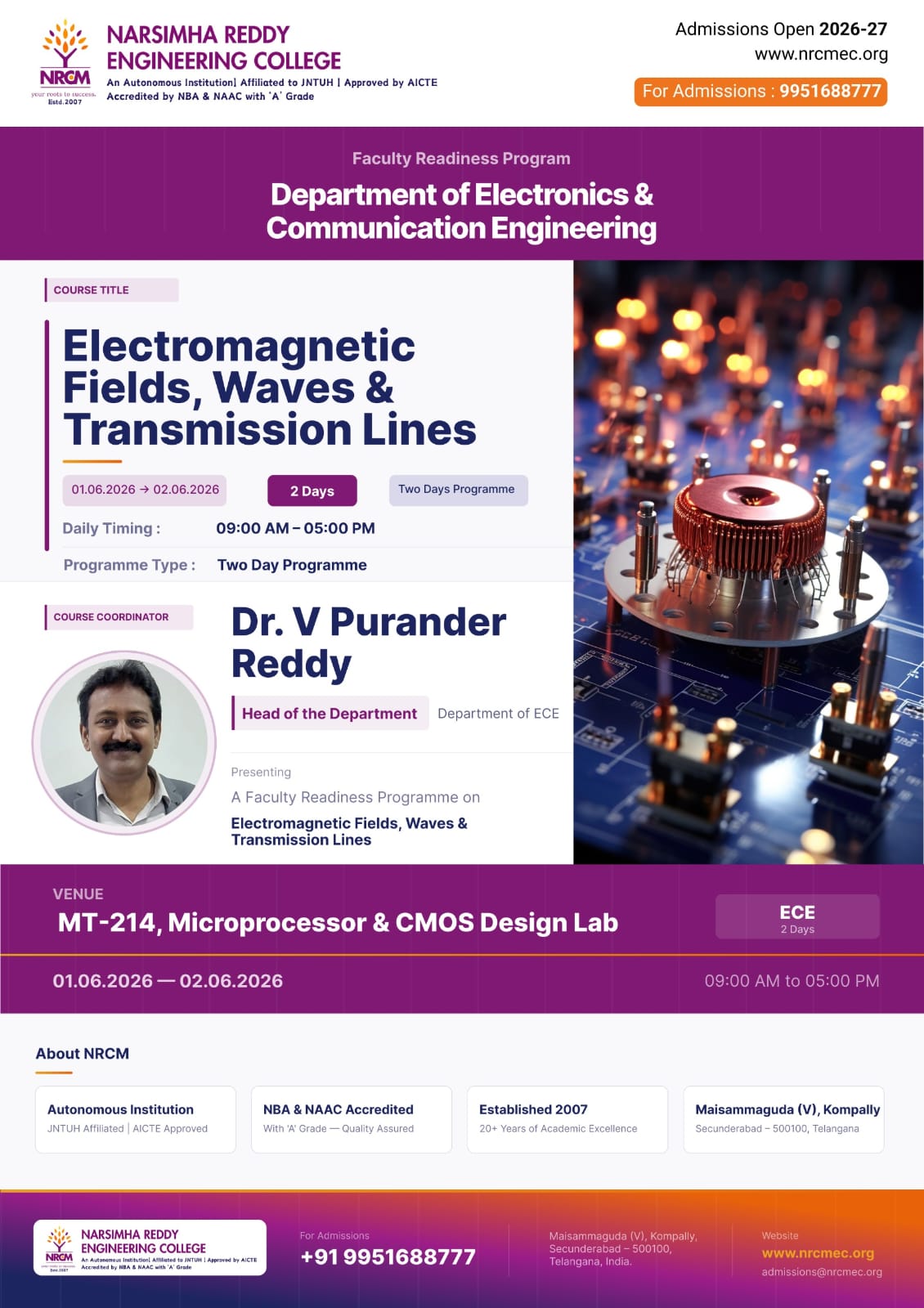 FRP on Electromagnetic Fields, Waves and Trasmission Lines